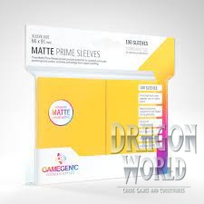 Standard Sleeves - Yellow Matte - 100CT - Gamegenic